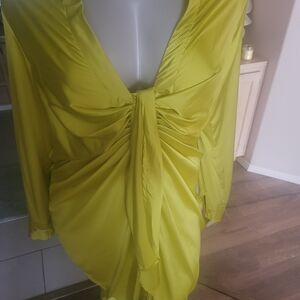 Fashion Nova Yellow Midi Dress